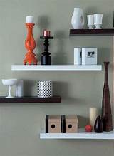 White Floating Wall Shelves Pictures