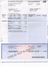 Images of Payroll Check Paper