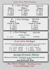 Senior Picture Package Prices Pictures