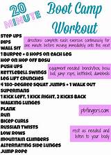 Home Boot Camp Routine Images