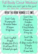 Pictures of Circuit Training Workout Routines