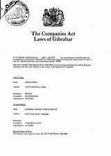 Registrar Of Companies Gibraltar Pictures