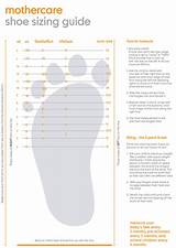 Toddler Shoe Measuring Guide Images