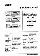 Pictures of Clarion Service Manual