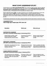Photos of Leadership Worksheets For Middle School