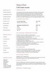 Resume For Inbound Call Center Agent Images