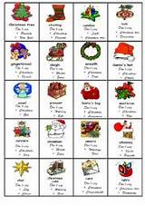 Images of Christmas Taboo Game Cards