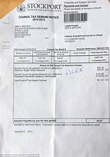 Pictures of Online Tax Bill Copy