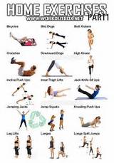 In Home Fitness Exercises Images
