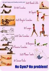 Images of Quick Exercise Routines Without Equipment