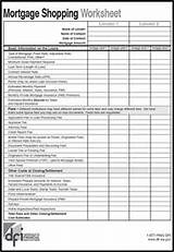 Pictures of Home Mortgage Worksheet