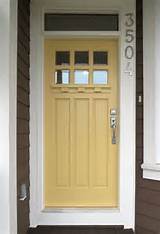 Pictures of Yellow House Wood Door