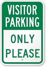 Images of Visitor Parking Signs