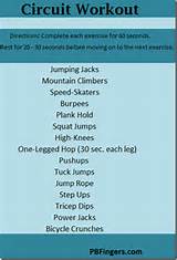 List Of Circuit Training Exercises Pictures