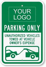 Photos of Personalized Reserved Parking Signs