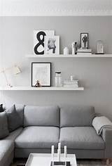 Pictures of Floating Grey Shelves