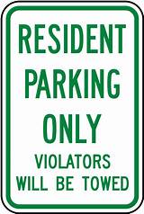 Resident Parking Signs Pictures