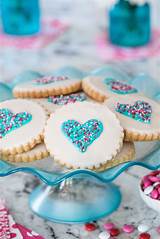 Images of Decorated Valentine Heart Cookies