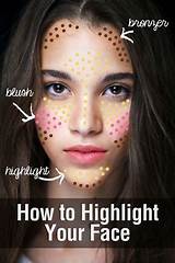Images of Makeup Highlighting Tutorial