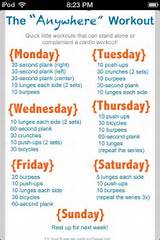 Photos of Exercise Routine Weekly
