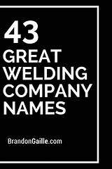 Photos of Welding Company Name Ideas