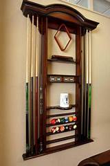 Pictures of Pool Cue Wall Racks