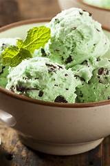 Images of Mint Ice Cream With Chocolate Chips