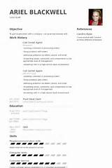 Pictures of Call Center Agent Resume