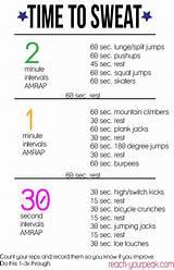 At Home Exercise Routine Images