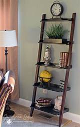 Decorating A Ladder Shelf Pictures