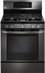 Black Stainless Steel Stove Gas