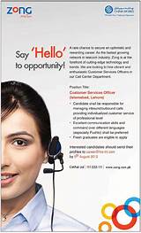 Zong Call Center Jobs In Lahore Images