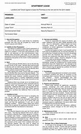 Free New York Residential Lease Agreement Form Images