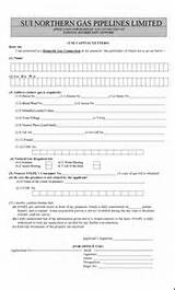 Gas Connection Application Form Pictures
