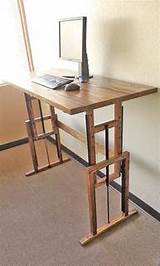 Diy Adjustable Desk Photos