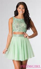 Two Piece Short Prom Dresses Cheap