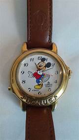 Disney Time Works Mickey Mouse Watch Gold Pictures
