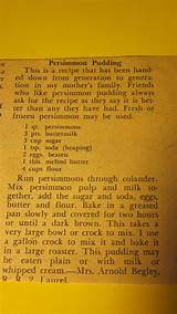 Images of Old Fashioned Persimmon Pudding