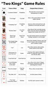 Kings Cup Drinking Game Cards