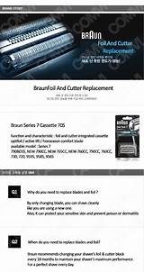 Pictures of Braun 7 Series Foil And Cutter