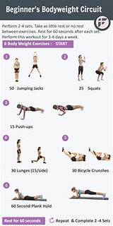 Exercise Routines Using Body Weight Pictures