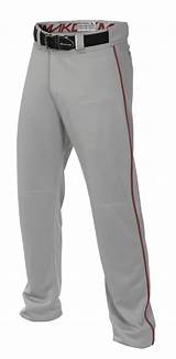 Gray Baseball Pants Black Piping Images