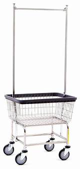 Images of Commercial Laundry Cart With Hanging Rack