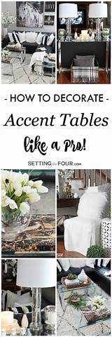 Decorating Accent Tables Images