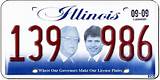 Images of Illinois Government License Plates