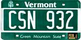 Vermont State License Plate Images