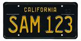 California Car Plate Search Images