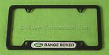 Range Rover License Plate Frame