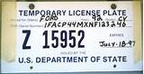 Images of Temporary License Plate Louisiana