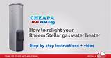 Rheem Water Heater Gas Valve Problem Photos